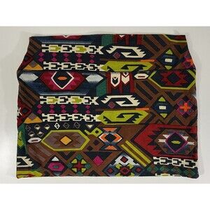 Billabong Aztec Pull On Mini Skirt Size M Vintage Y2K